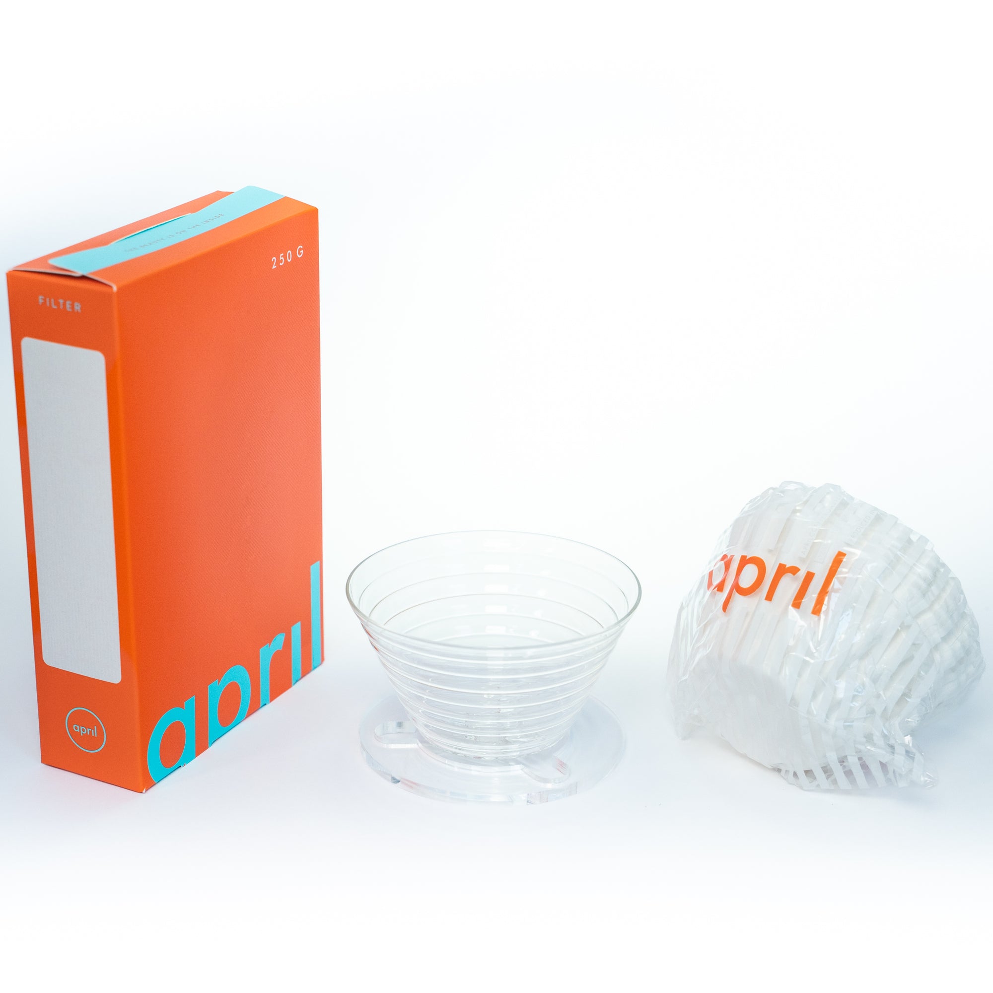 Glass Brewer + Paper Filter + 250g Filter Beans
