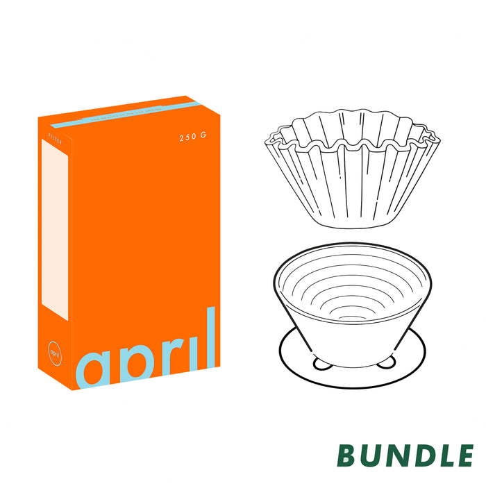 Glass Brewer + Paper Filter + 250g Filter Beans